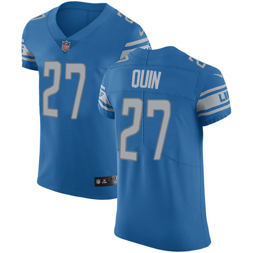 Nike Lions #27 Glover Quin Blue Team Color Men's Stitched NFL Vapor Untouchable Elite Jersey
